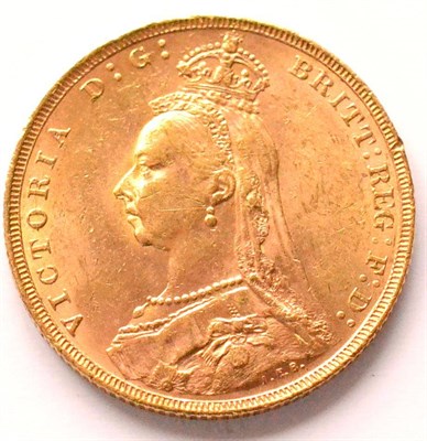 Lot 144 - Victoria, Sovereign 1891 contact marks, Fine