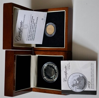 Lot 163 - Tristan da Cunha Commemorative Gold Proof Half Guinea 2008 '250th Anniversary of the Birth of...