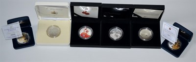 Lot 165 - Channel Islands, 5 x Silver Proofs comprising: Alderney 3 x £5: 2010 'Royal Engagement,'...