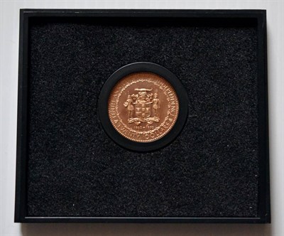 Lot 189 - Jamaica Gold Proof 20 Dollars 1972 '10th Anniversary of Independence', 15.74g, .500 gold, with...