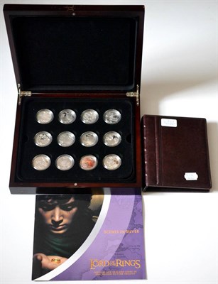 Lot 201 - New Zealand 'Scenes in Silver,' a full set of 24 x sterling silver proof 1 dollar coins 2003...