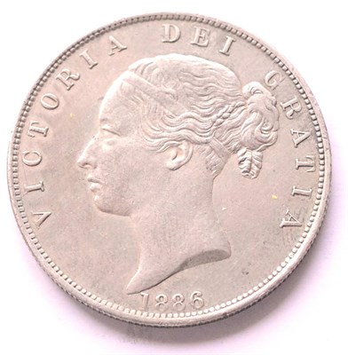 Lot 211 - Victoria halfcrown 1886, a few trivial hairlines o/wise very good edge & surfaces GVF or+