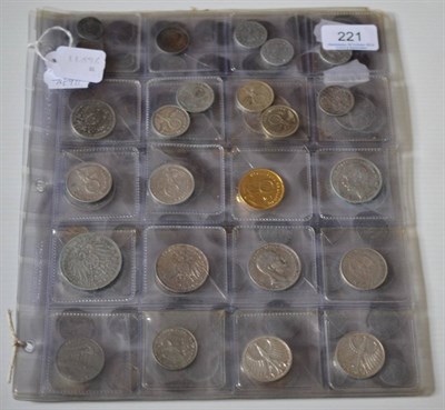 Lot 221 - Germany & German States, a Collection of 187 Coins, approximately 30 x silver, including...