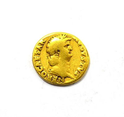 Lot 24 - Roman Imperial, Nero Gold Aureus, obv. NERO CAESAR AVGVSTVS around bust, rev. IV(PPITER) CVSTOS...