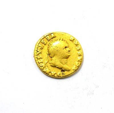 Lot 34 - Roman Imperial: Titus (as Caesar) Gold Aureus, obv. T CAESAR VESPASIANVS around bust of Titus,...