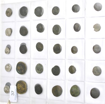 Lot 37 - A Collection of 39 x Roman Silver, Billon & Bronze Coins including: Roman Republic: 2 x silver...