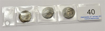 Lot 40 - Roman Republic, Julius Caesar, 2 x Silver Denarii comprising: (1) obv. diademed head of Venus, rev.