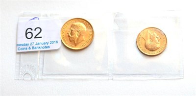 Lot 62 - Sovereign 1914 AEF & half sovereign 1912 VF