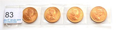 Lot 83 - 4 x Sovereigns: 1965, 1966, 1967 & 1968 AEF