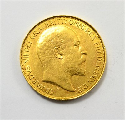 Lot 96 - Edward VII, Gold £5 1902, 40.06g, contact marks, hairlines & a few minor rim imperfections...