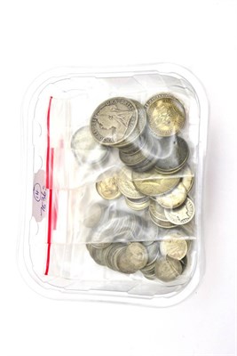 Lot 166 - Miscellaneous English & Foreign Silver Coins including: Australia 74 x silver threepences,...