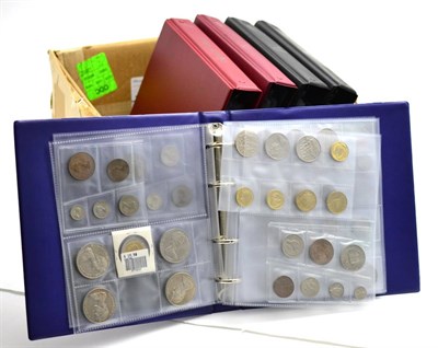 Lot 177 - An Accumulation of 1600+ Foreign Coins, approximately 750 housed in 4 x albums, remainder...