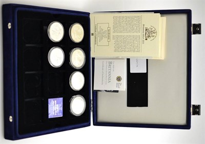 Lot 182 - A Collection of 18 x Silver Britannia £2 comprising: 13 x bullion type: 1997 - 2005...