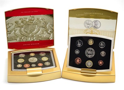 Lot 184 - 2 x RM 'Golden Jubilee' Executive Proof Sets comprising: 2002 9 coins: £5 'Golden Jubilee,'...