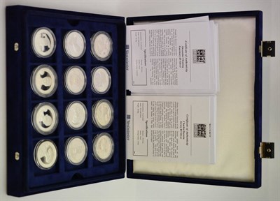 Lot 190 - Channel Islands 24 x Silver Proof £5 2006-2007 in the series 'Great Britons' comprising: 8 x...