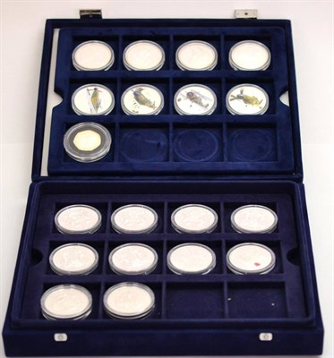 Lot 194 - Miscellaneous Silver Proof Crowns, £5 Coins etc comprising: 11 x crowns & £5 from the...