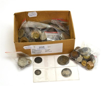 Lot 208 - Miscellaneous English Silver Coins comprising: Maundy 4d & Maundy 2d 1908 both EF, crown 1893...