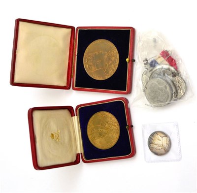 Lot 248 - 3 x Official Royal Mint Commemorative Medals comprising: Coronation 1902 large bronze (56mm) by...