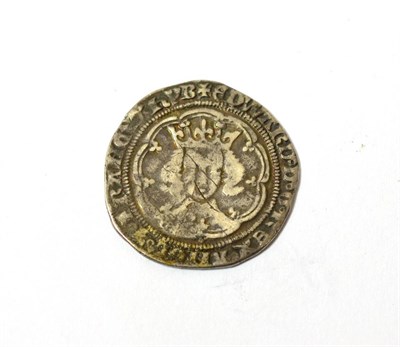 Lot 17 - Edward III Groat, fourth coinage, pre-treaty period (1351-61) with French title, MM cross 4;...