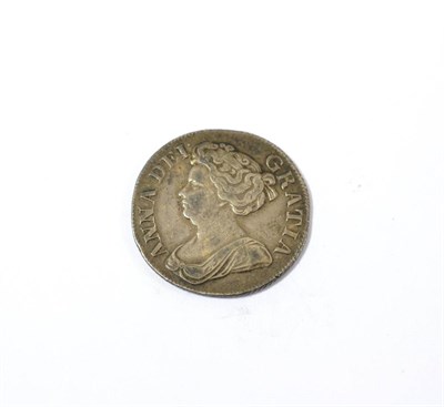 Lot 23 - Anne Shilling 1711, fourth draped bust, plain in angles, possibly ex-mount with edge milling re-cut