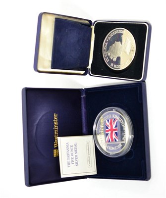 Lot 46 - St Helena & Ascension Commemorative Silver Proof £25 1986 '165th Anniversary of the Death of...