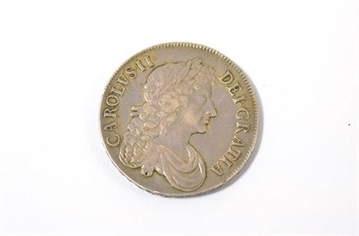 Lot 78 - Charles II, Crown 1673/2 V. QVINTO, good edge, trivial surface marks & light hairlines,...