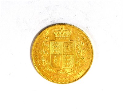 Lot 100 - Victoria, 'Shieldback' Sovereign 1838 obv. contact marks, RARE AVF