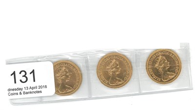 Lot 131 - 3 x Sovereigns: all 1979 AEF to EF