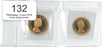 Lot 132 - Proof Sovereign 1980 & Proof Half Sovereign 1980 AFDC to FDC