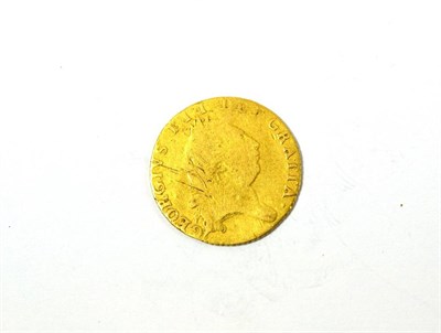 Lot 181 - George III, Gold Half Guinea 1789 fifth laureate head, 'spade' rev., 4.07g; obv. scratches &...