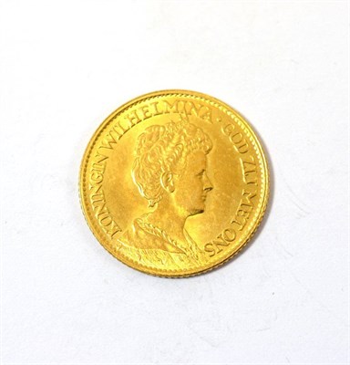 Lot 209 - Netherlands, Gold 10 guilders 1912, obv. bust of Wilhelmina, 6.72g, .900 gold, GVF