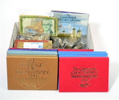 Lot 225 - Miscellaneous Lot comprising: 9 x UK proof sets: 1973, 1977(x3), 1974, 1978, 1979(x2) & 1982, 2...