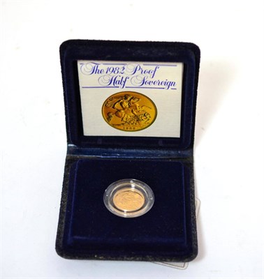 Lot 232 - Proof Half Sovereign 1982, with cert, in wallet of issue, FDC