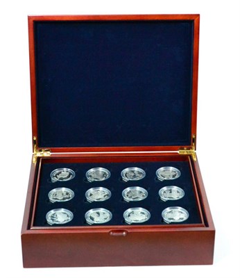 Lot 245 - Channel Islands, a Complete Set of 18 x Sterling Silver Proof Commemorative £5 2006 'Winners...