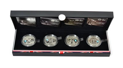 Lot 251 - Countdown to London 2012,' a set of 4 x silver proof piedfort £5 2009-2012 each with...