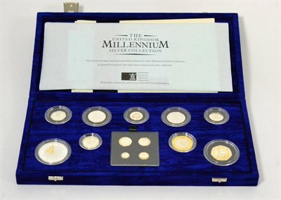 Lot 272 - The Millennium Silver Collection 2000,'a set of 13 x sterling silver proof coins comprising: £5