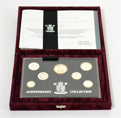 Lot 275 - Commemorative Silver Proof Set '25th Anniversary of Decimalisation 1996' comprising 7 coins: £1