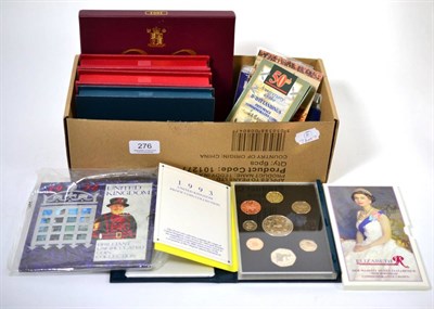 Lot 276 - Miscellaneous Lot comprising: 6 x UK proof sets: 1993, 1994, 1995, 1997(de-luxe), 1998(de-luxe)...