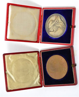 Lot 285 - Victoria, 2 x Official Commemorative Medals 'Diamond Jubilee 1897' by de Saulles: (1) large...