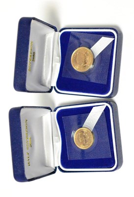 Lot 15 - Sovereign 2000 & Half Sovereign 2000, both in CofI, BU