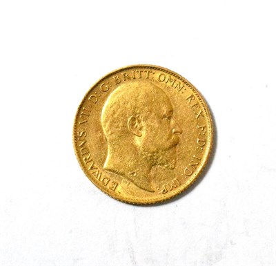 Lot 53 - Edward VII, Half Sovereign 1906, minor contact marks GFine