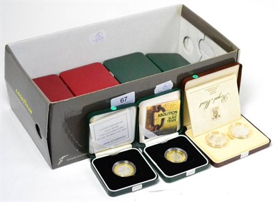 Lot 67 - A Collection of 17 x Silver proof £2 comprising: 2-coin piedfort set 1989 'Claim of Rights'...