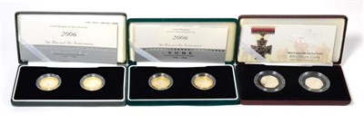 Lot 77 - 3 x 2-Coin Silver Proof Sets comprising: (1) 2 x £2 2006  'Brunel ' The Man & His...