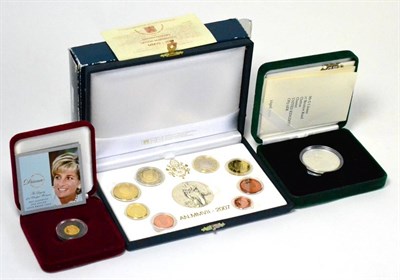 Lot 78 - Miscellaneous Lot comprising: Vatican Proof Set 2007 'Pontificate of Benedict XVI,' 8 coins 1...