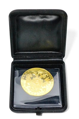 Lot 120 - ~Austria, Restrike Gold 4 Ducats 1915, 13.98g, .986 gold, cased, prooflike BU