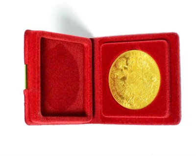 Lot 131 - ~Austria, Restrike Gold 4 Ducats 1915, 13.98g, .986 gold, cased, BU