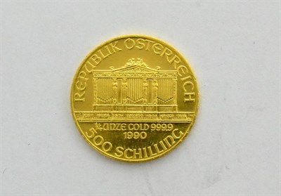 Lot 134 - ~ Austria, Gold 500 Schilling 1990, Vienna Philharmonic Orchestra' obv. the Great Organ in the...