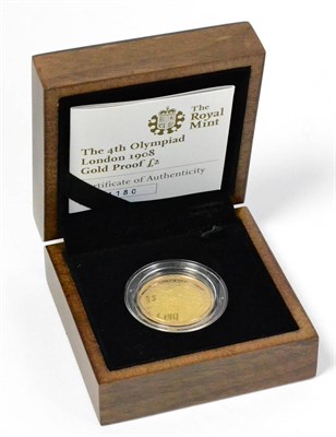 Lot 176 - Gold Proof £2 2008 'Centenary of Olympic Games Held in London 1908-2008' 15.9g, 22ct gold,...