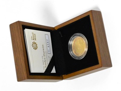 Lot 181 - Gold Proof £2 2009 'Bicentenary of the Birth of Charles Darwin,' 15.9g, 22ct gold, 1000...