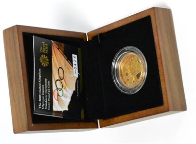 Lot 183 - Gold Proof £2 2008 'Olympic Handover Ceremony' 15.9g, 22ct gold, 3250 issued, with cert, in...